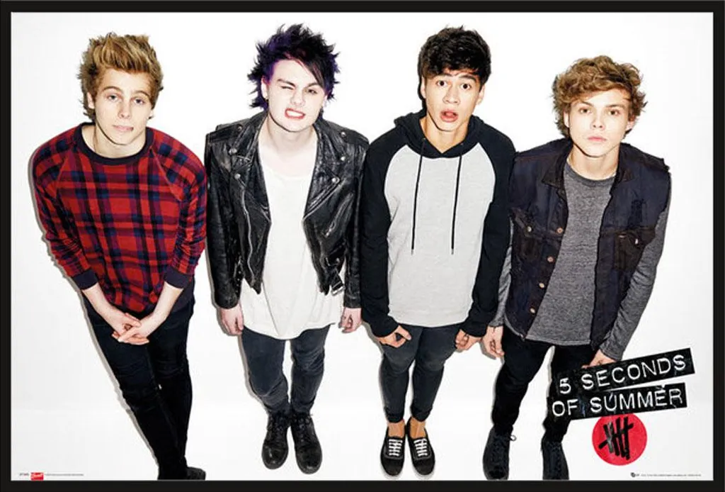 Cadre Interchangeable Shinsuke® Noir avec Affiche 5 Seconds of Summer