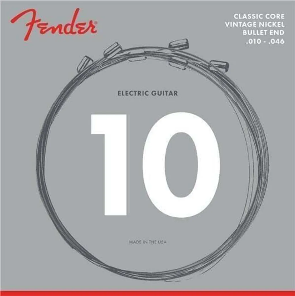 Cordes Fender anti-désaccordage 10-46 pour guitare électrique