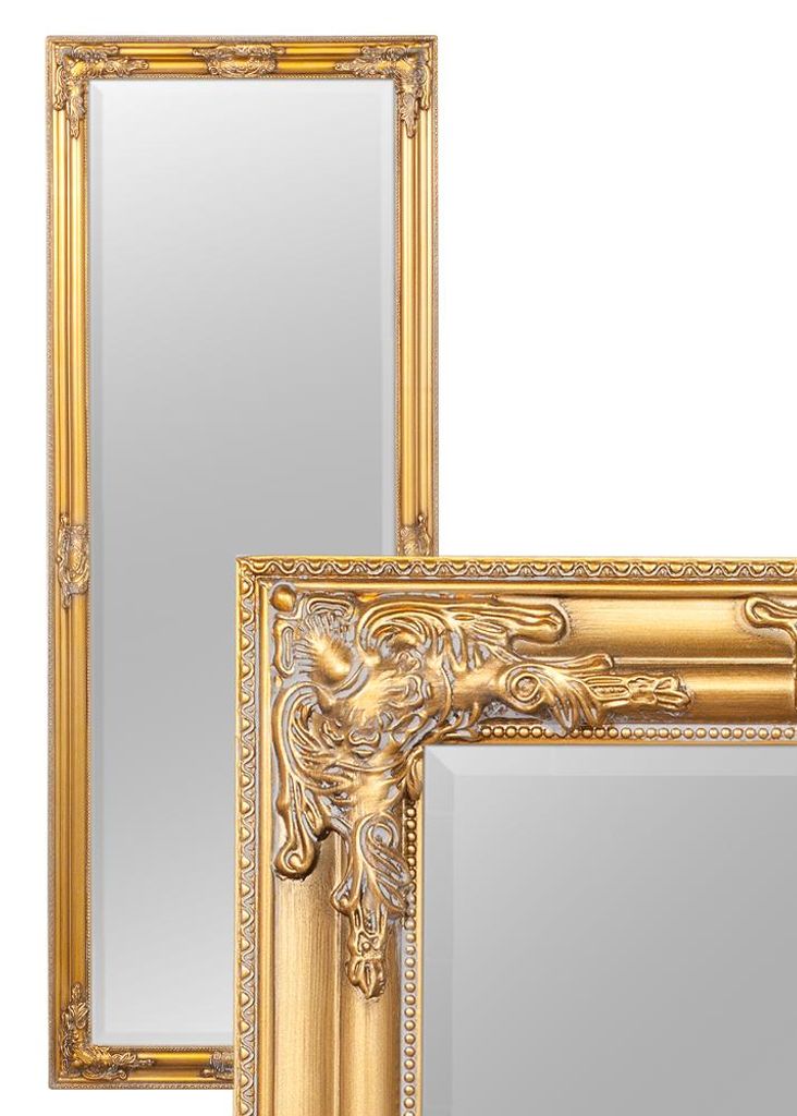 Eleganter Barock Spiegel BESSA 160x60cm gold-antik Produktbild 