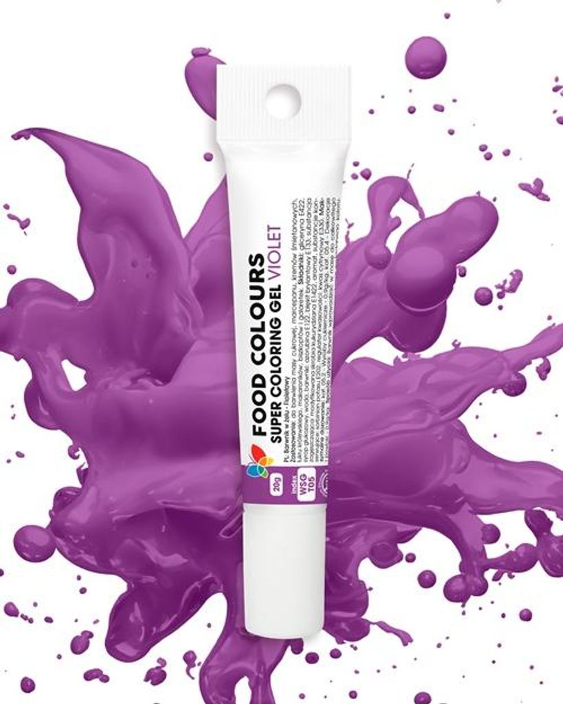 Lila Gel-Farbstoff, 20 g, Tube Produktbild 