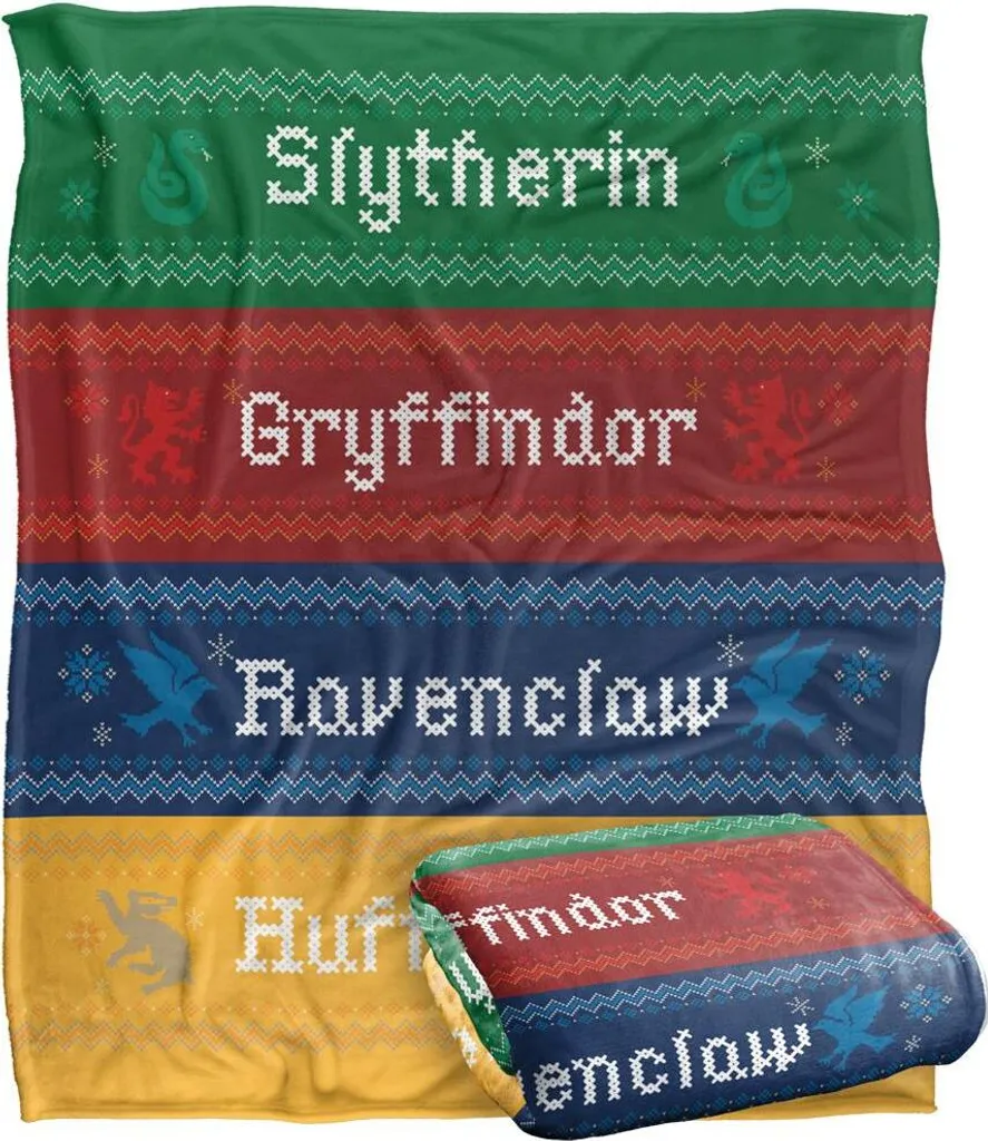 Couverture Harry Potter Multicolore Chaude en Taille Unique 130x160