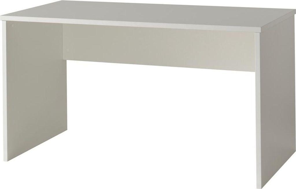 London Schreibtisch 140 x 65 cm Buche Weiß