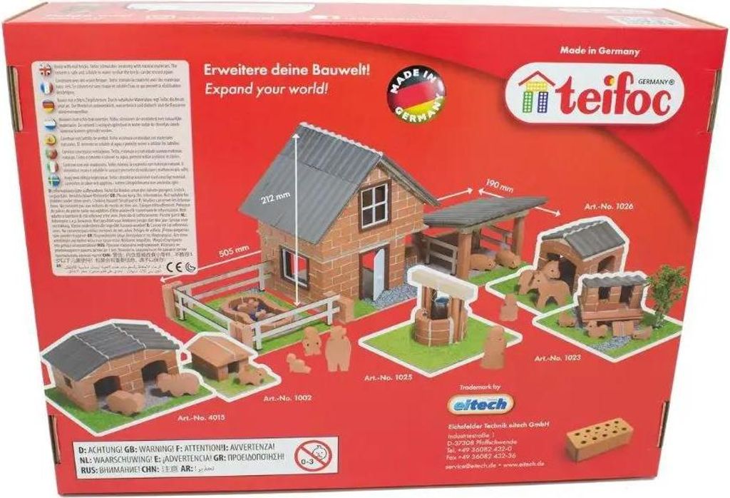 Teifoc Steinbaukasten Bauernhof 4920 Produktbild 