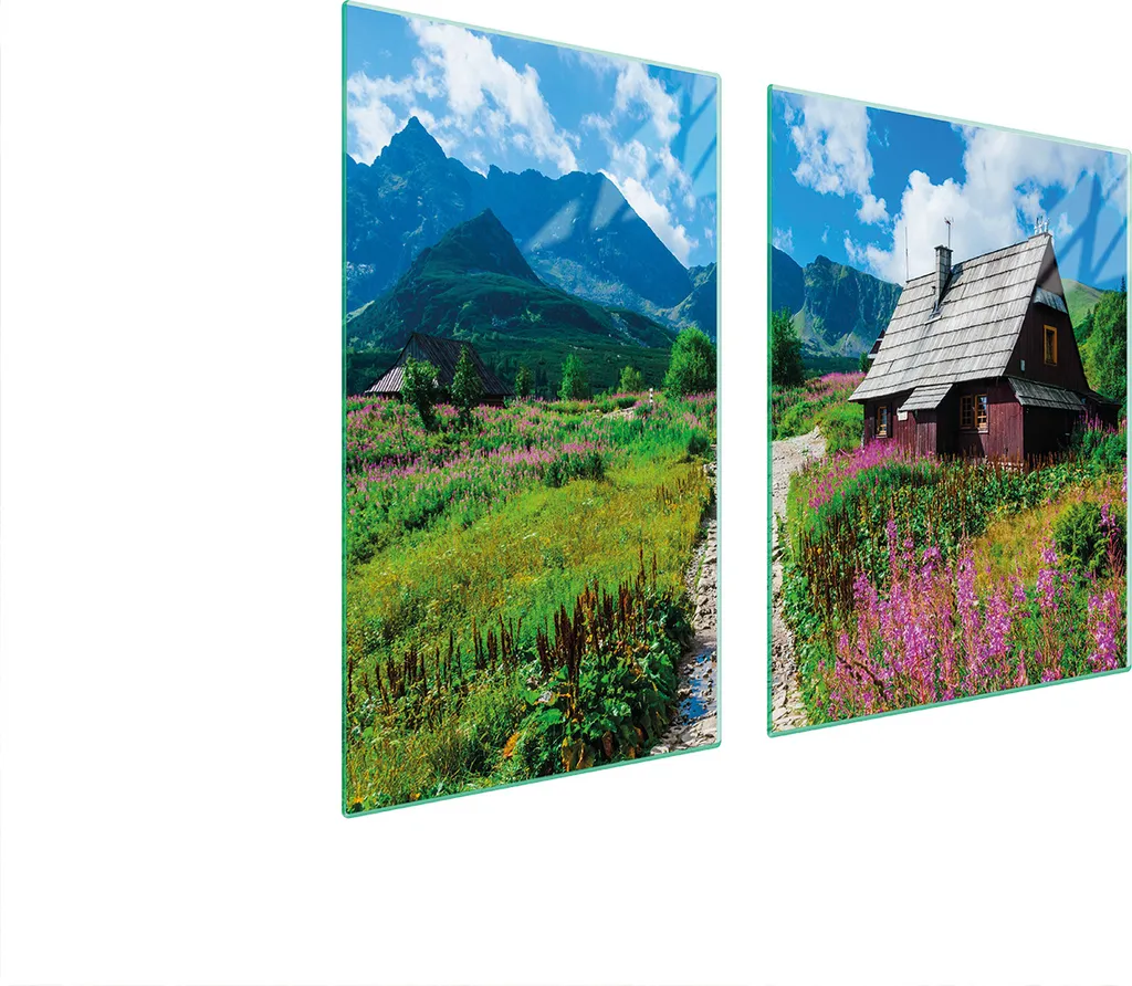 Coprifornelli in Vetro 100x52 cm - Set 2 Pezzi Design Villaggio