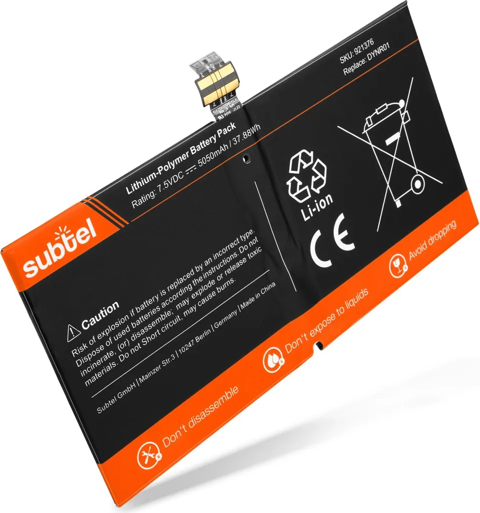 Batteria Microsoft Surface Pro 4 5050mAh 7.5V | Ricambio subtel Qualità