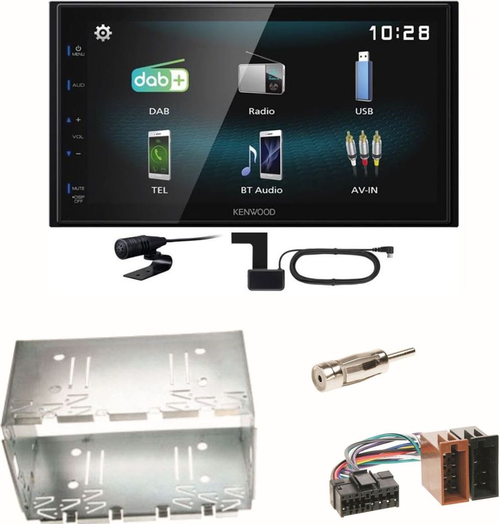 Kenwood DMX-125DAB USB DAB+ Einbauset für Mercedes Vito Viano W639 W447 Sprinter
