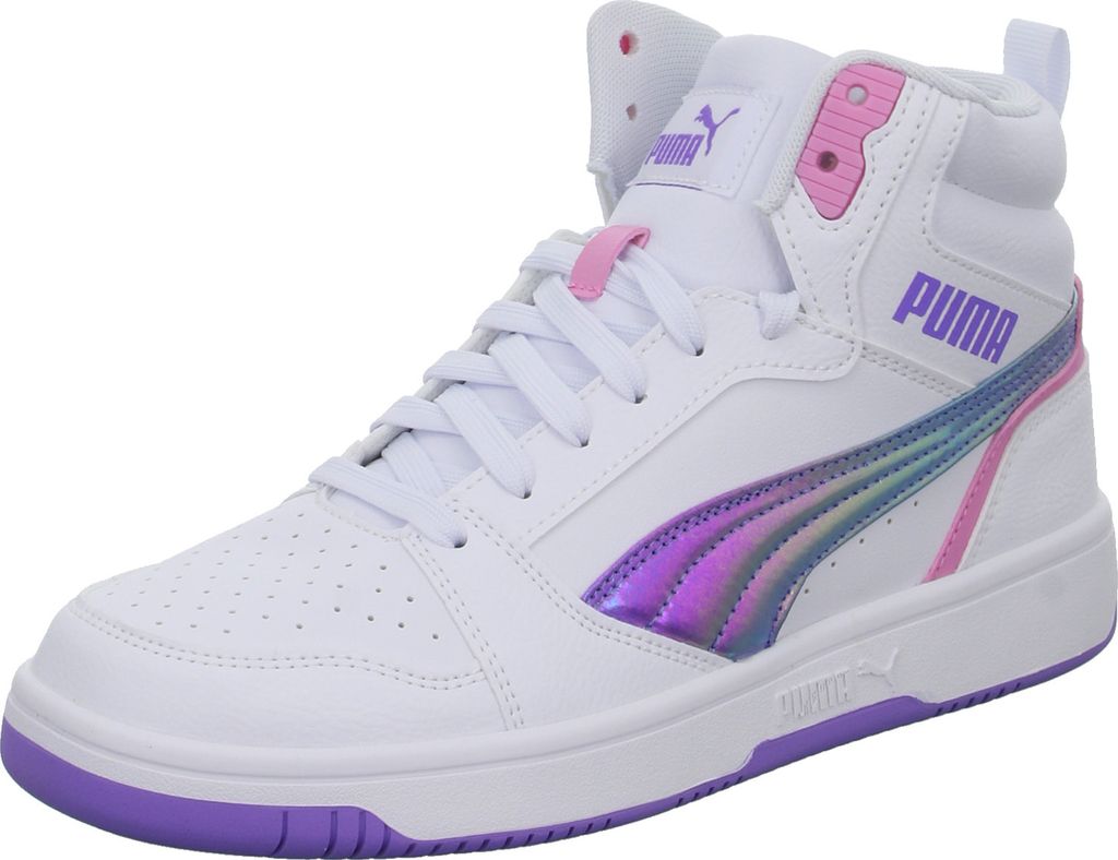 Puma Puma Rebound V6 Mid Bouncy Sky Jr Sneakers Hoog - Wit - Maat 39
