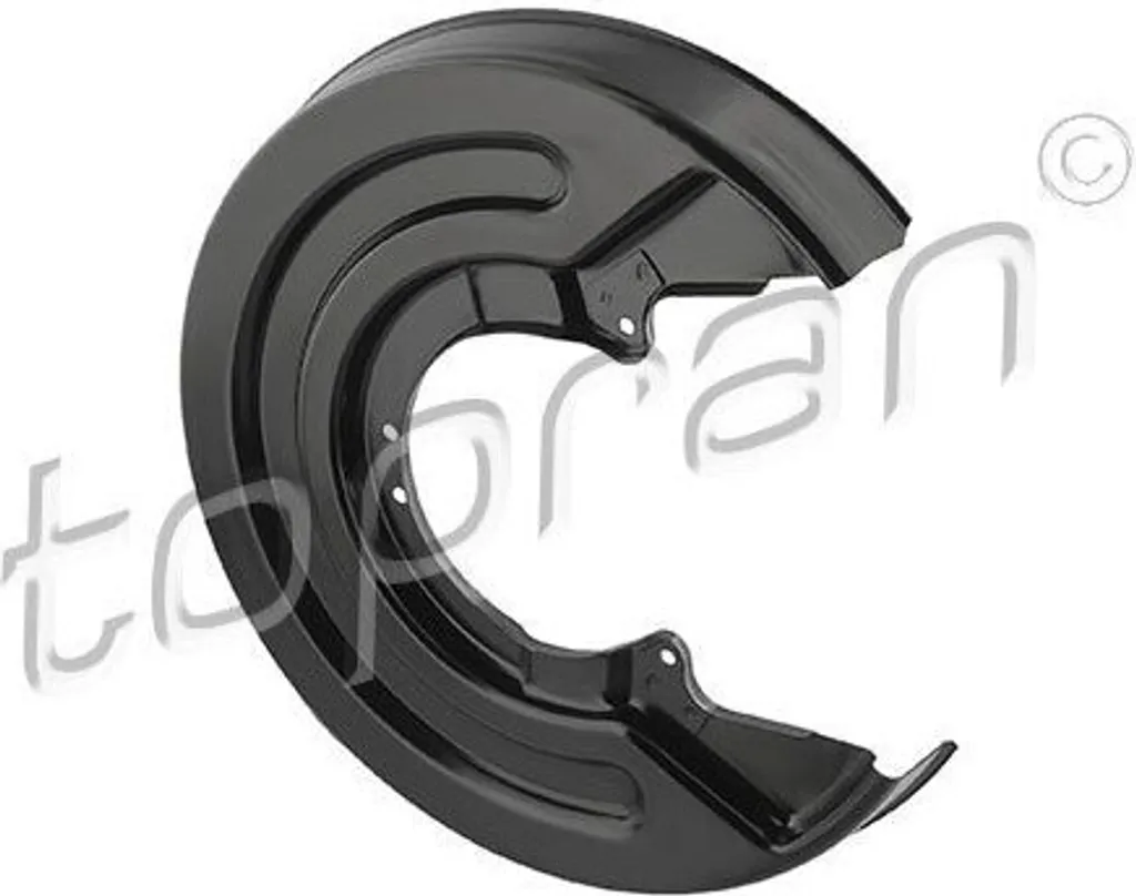 Tôle d'ancrage anti-corrosion essieu arrière VW T5 T6 - TOPRAN 117977