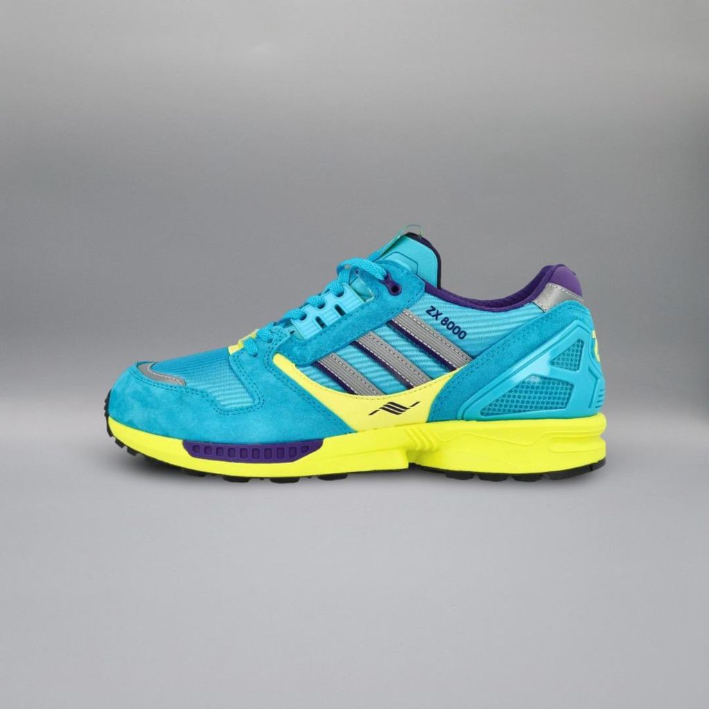 adidas ZX 8000 Consortium Blue Glow Unity Purple - 45 1/3 Größe: 45 1/3