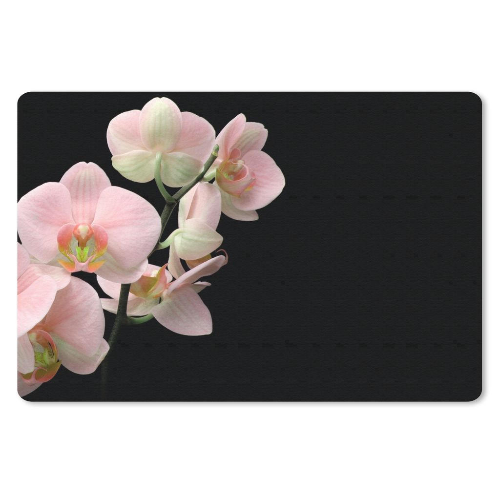 MuchoWow Mauspad Mousepad Orchidee - Blumen - Rosa - Stilleben - Flora 27x18 cm - Mousepads - Maus Mat - Pad - Mausunterlage - Büroartikel - Des...