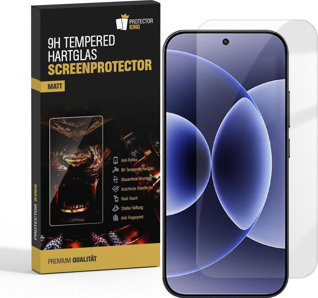 2x 9H Panzerglas für Xiaomi 17 Pro matt Anti-Reflex entspiegelt Tempered Glass Displayschutz Schutzglas Screen-Protector