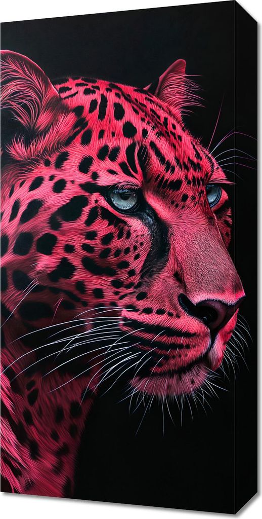 Bild 30x60cm Scharlachroter Jaguar