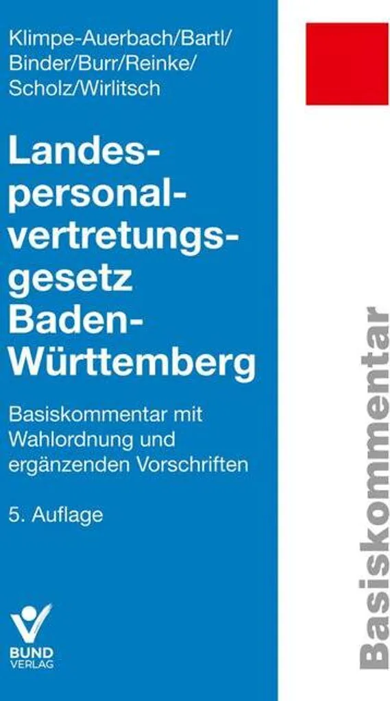 Code de représentation du personnel Bade-Wurtemberg LPVG BW Complet - 3