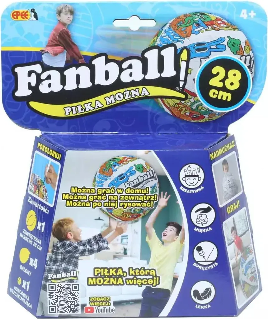 Fanball Boîte à balles bleue - Étui de rangement rigide pour tennis