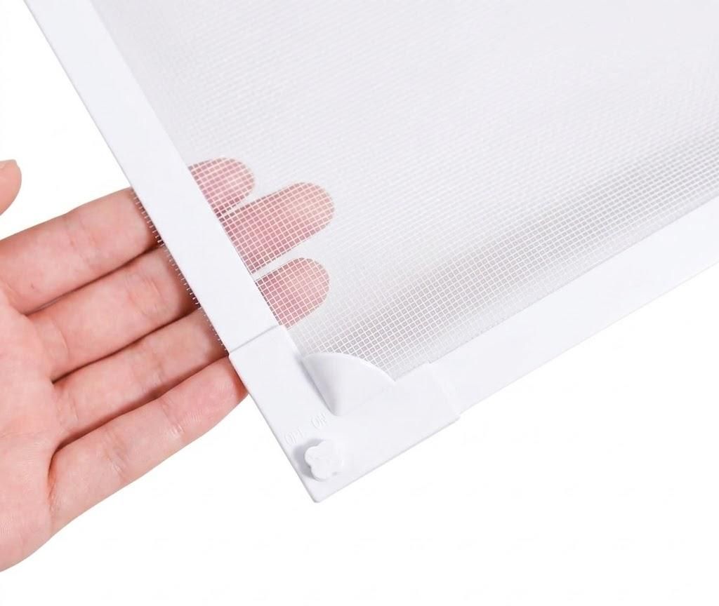 Magnetisches Fenster-Moskitonetz mit Schraubverschluss Produktbild 