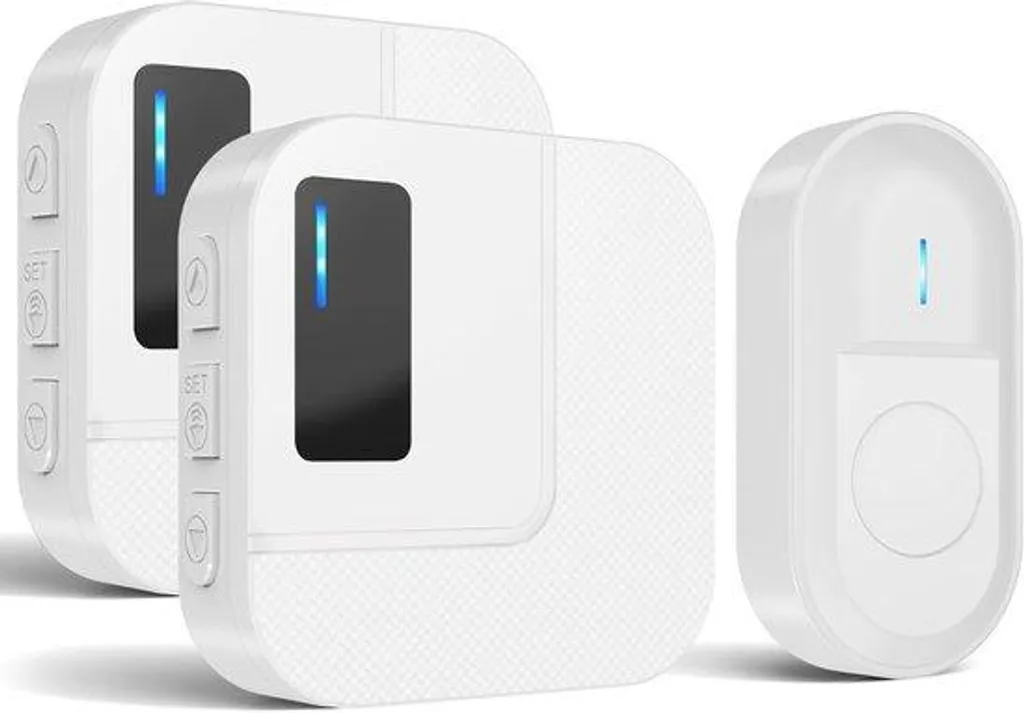 Sonnette sans fil pour portail et jardin - 2 récepteurs longue distance