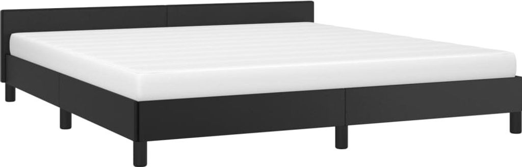 "2026 Aktion"Bettgestell - CLORIS - Doppelbett - Robust und langlebig - mit Kopfteil ohne Matratze Schwarz 180x200 cm - Einfache Montage - - DEMöb...