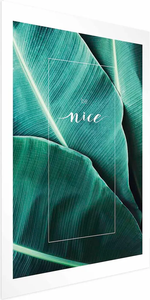 Poster Minimalista Be Nice 60x90 cm - Decorazione Parete Moderna