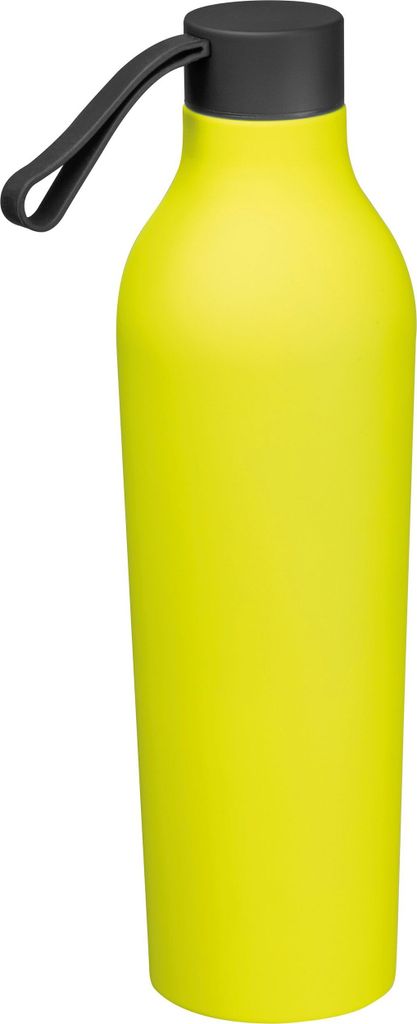 Gummierte Trinkflasche / 750ml / Farbe: gelb