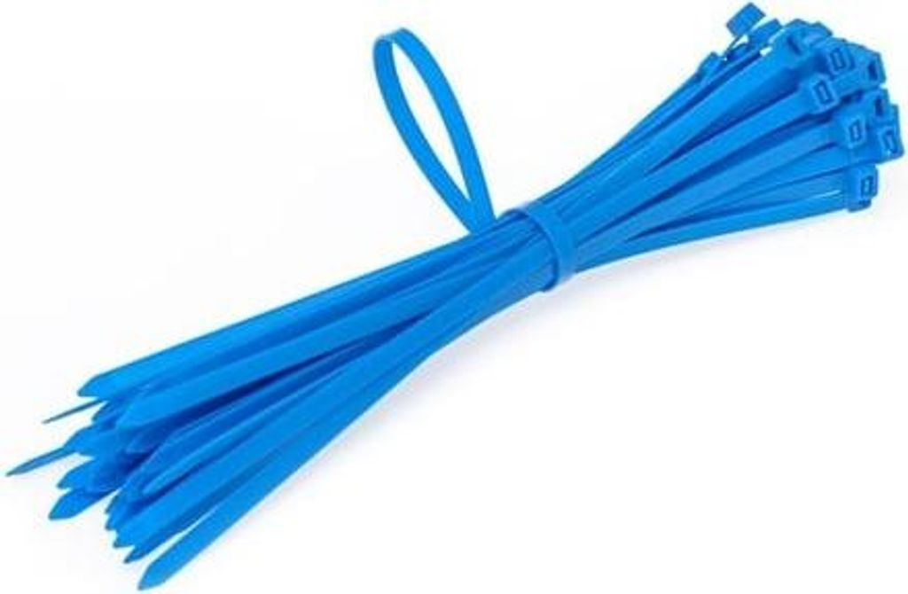 Kabelbinder 200/4,8 mm Blau 100 Stück
