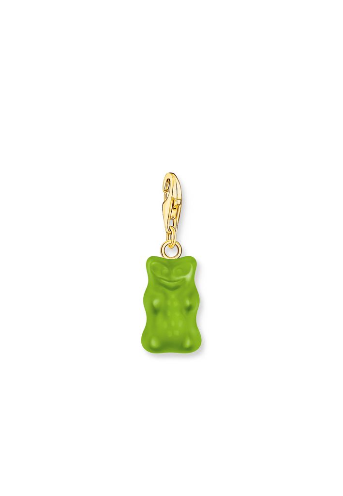 Thomas Sabo Anhänger Charm-Club Goldbär Grün Gold Produktbild 