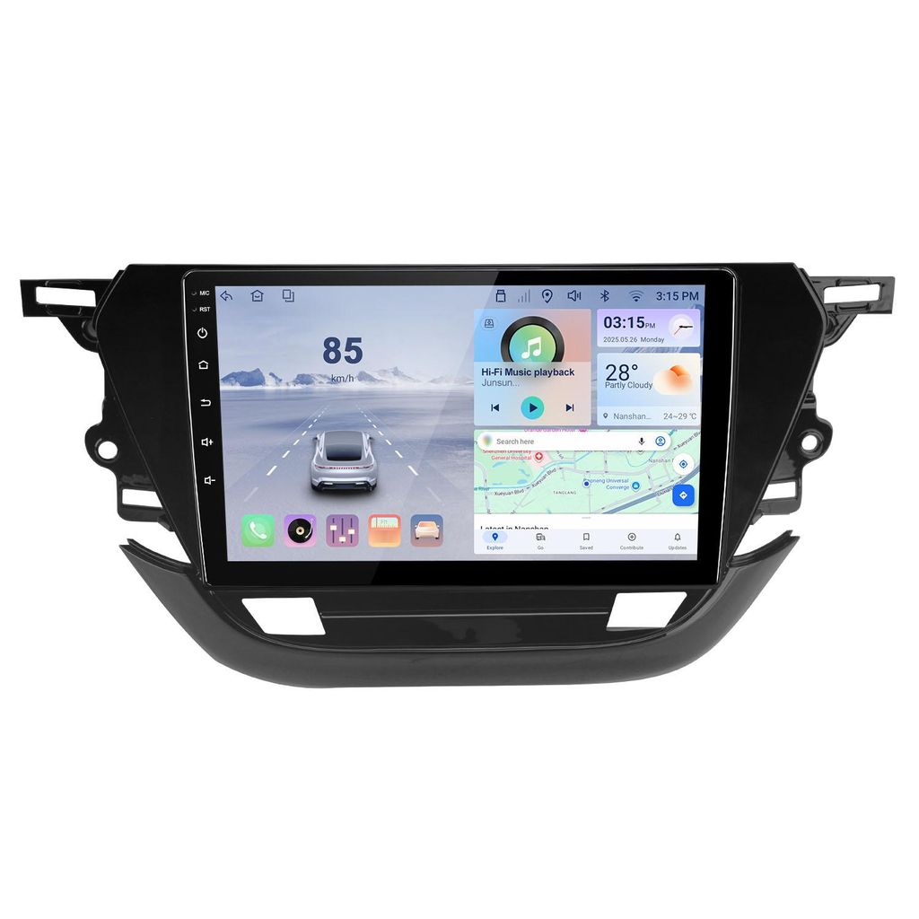 Hexinex 9"Carplay Android 15 Autoradio Für Opel Corsa F (2019–2023) , 8+256G, GPS Navi WIFI BT 4G DSP 360°-Panorama