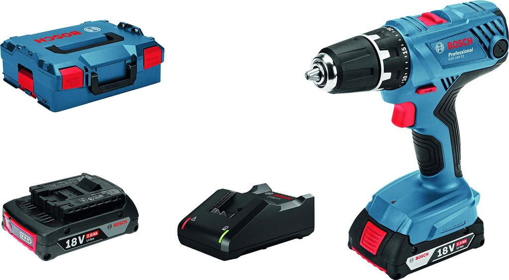 Bosch Akku-Bohrschrauber GSR 18V-21 inkl 2x Akku Produktbild 