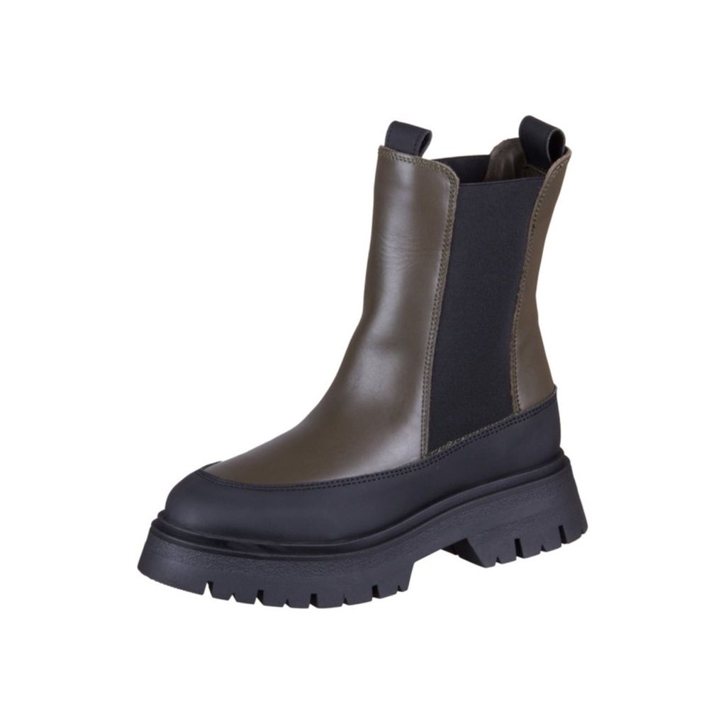 Tamaris Chelsea Boot - Olive Glattleder Größe: 38 Normal Produktbild 