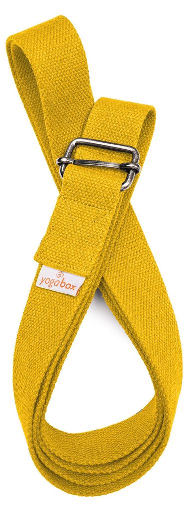 yogabox Yogagurt BASIC mit Schiebeverschluss - gelb 2,0 m