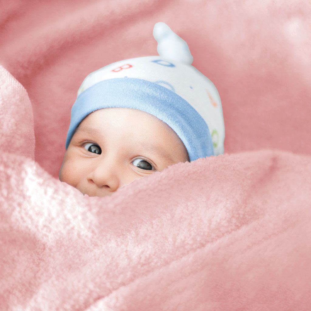 Baby Kuscheldecke, Farbe: Rosa, Maße: 80x120
