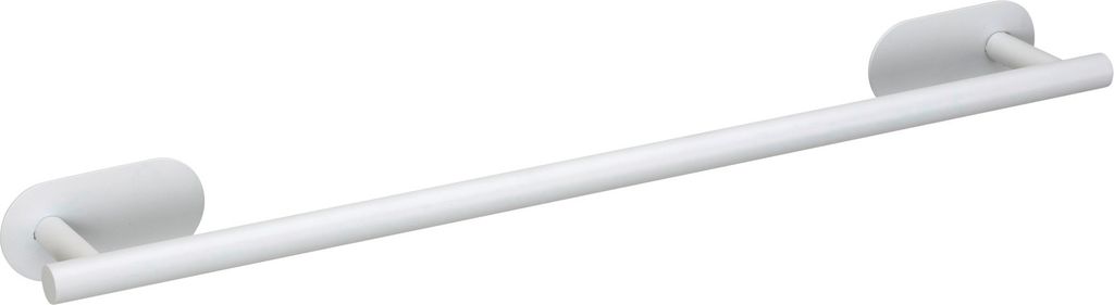 WENKO Turbo-Loc Badetuchstange Uno Mod. Orea White matt, 60 cm, aus rostfreiem Edelstahl