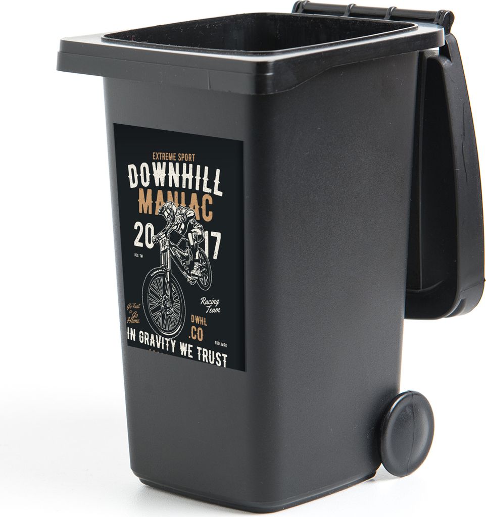 MuchoWow - Mültonnen-sticker - Sticker - Aufkleber für die Mülltonne