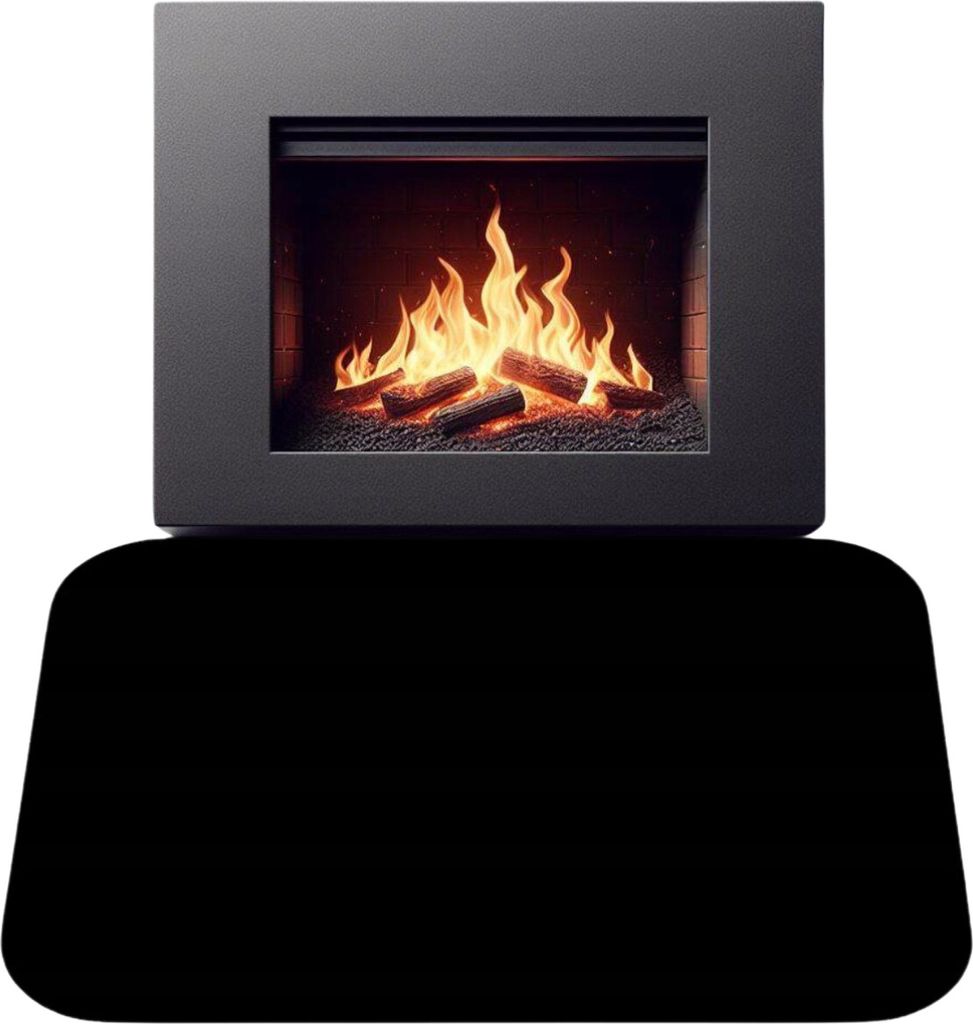 Kamin Bodenplatte 60x80cm Stahl Funkenschutzplatte für Produktbild 