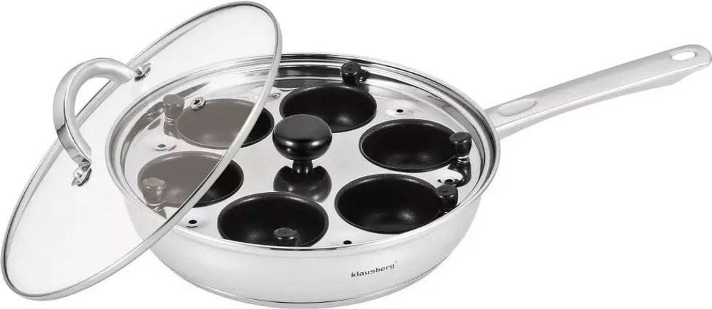 Klausberg patelnia stalowa z wkładem do jajek 24cm KB7607 Zdjęcie produktu 