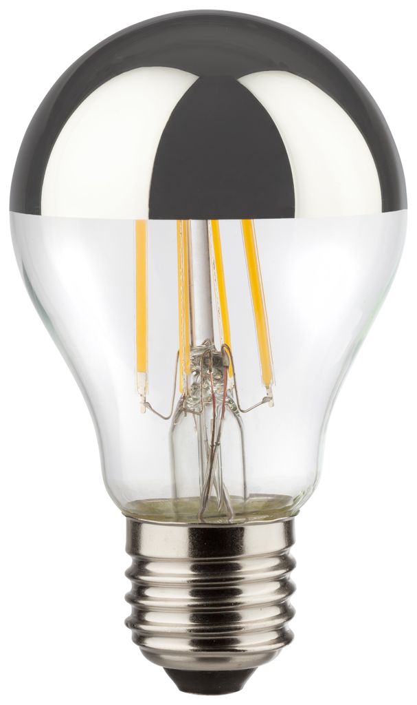 Casaya LED Filament Kopfspiegel Birne A60 7,5W = 51W E27 klar 650lm warmweiß 2700K Ra>90 DIMMBAR