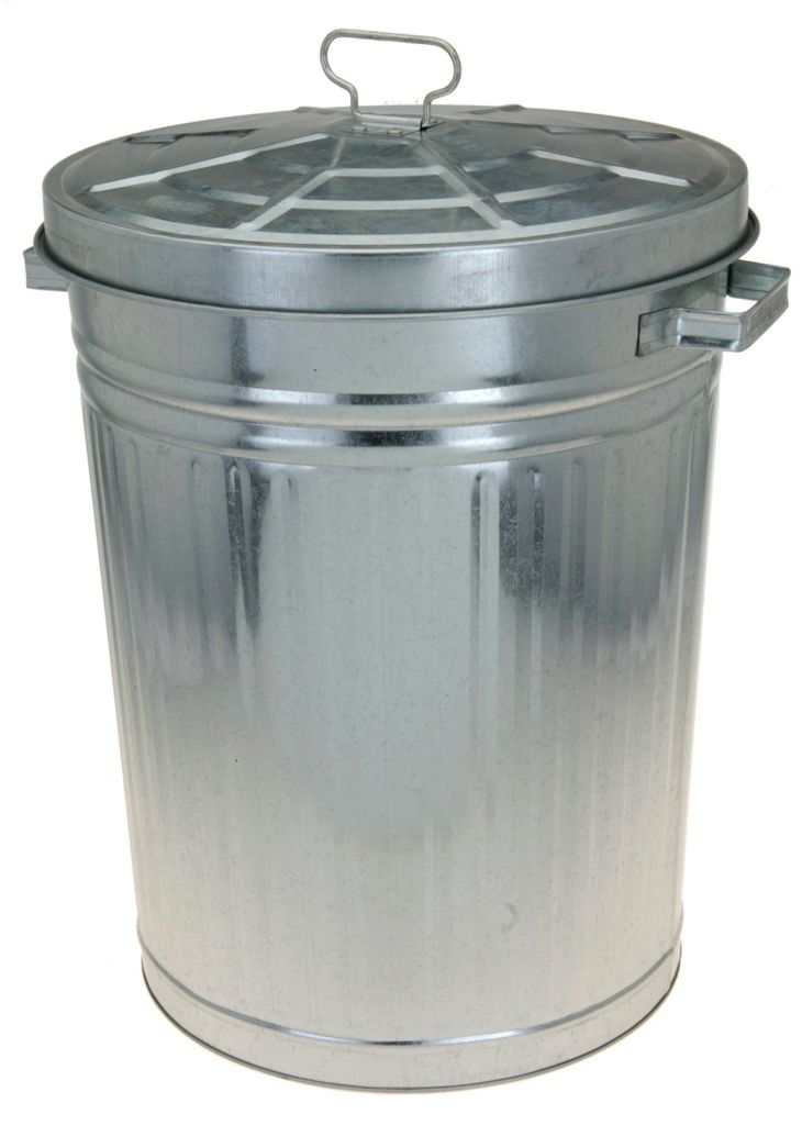 Grande poubelle, 55 L, métal Image du produit 