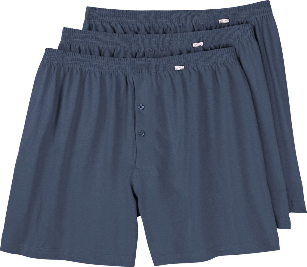 Adamo 3er-Pack Boxershorts denimblau Übergröße
