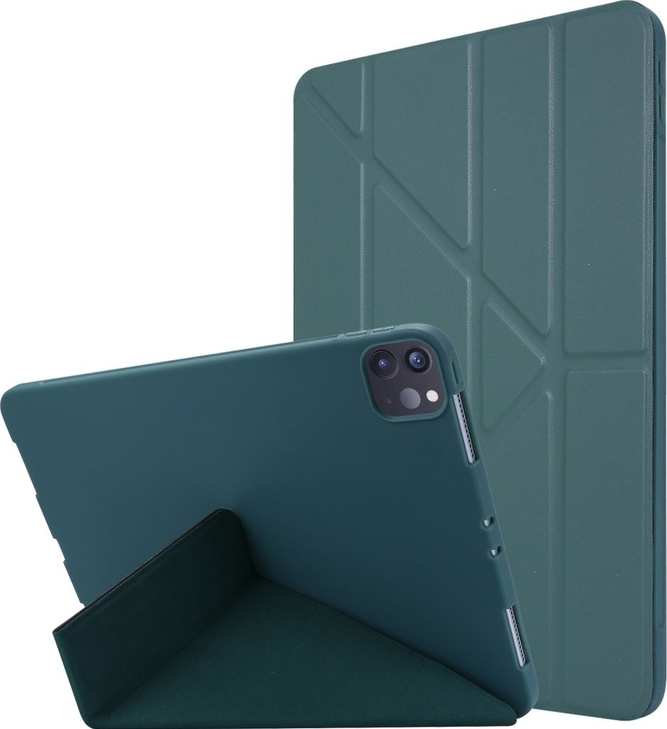 Mobigear Origami iPad Pro 11 Zoll (2025) Hülle Klapphülle - Grün