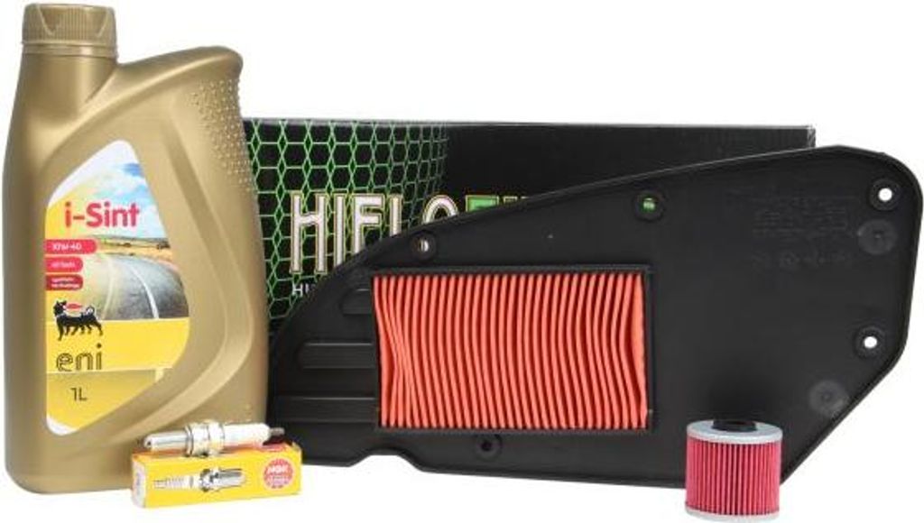 Onderhoudsset: luchtfilter + oliefilter + bougie + 1 liter Productafbeelding 