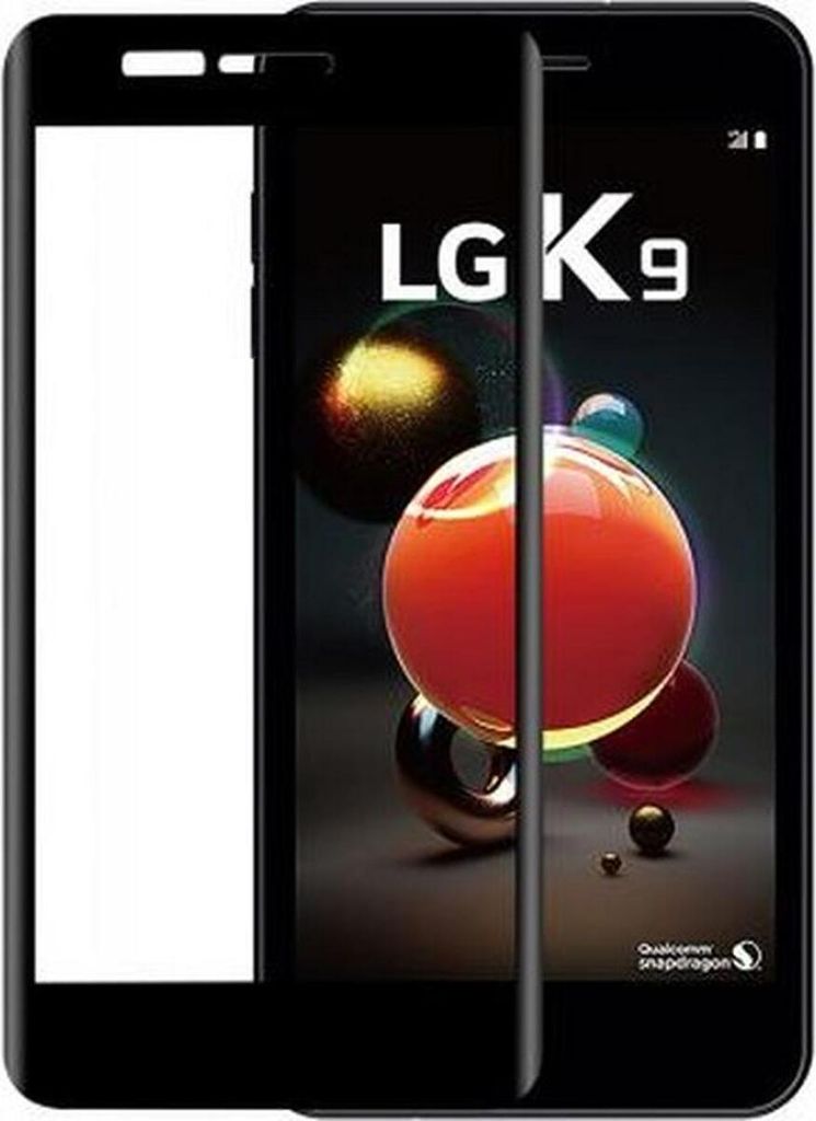 BigBen Connected, Bildschirmschutz aus Glas 2.5D Kratzfest für LG K9, Transparentes Schwarz