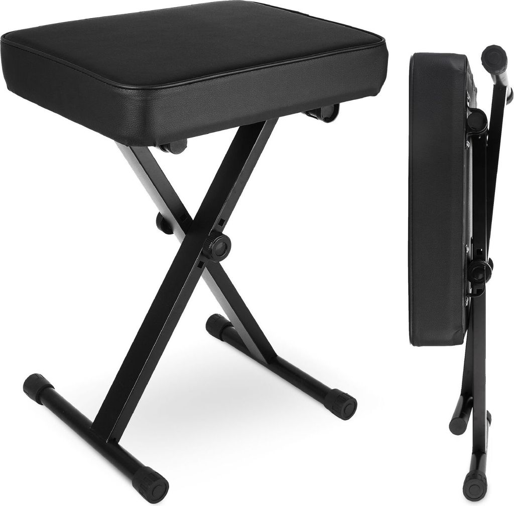 BUDDLEY Klavierhocker verstellbar - Ergonomisches, faltbares Design einfache Portabilität - ideale Klavierbank für Musiker Aller Altersgruppen