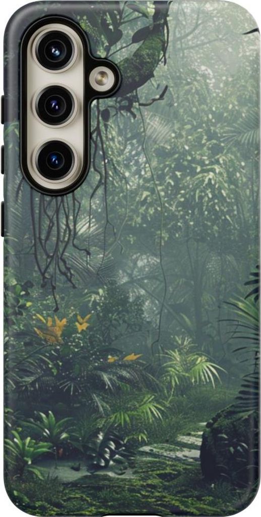 Üppige Dschungellandschaft – Hülle Kompatibel mit Samsung Galaxy S24