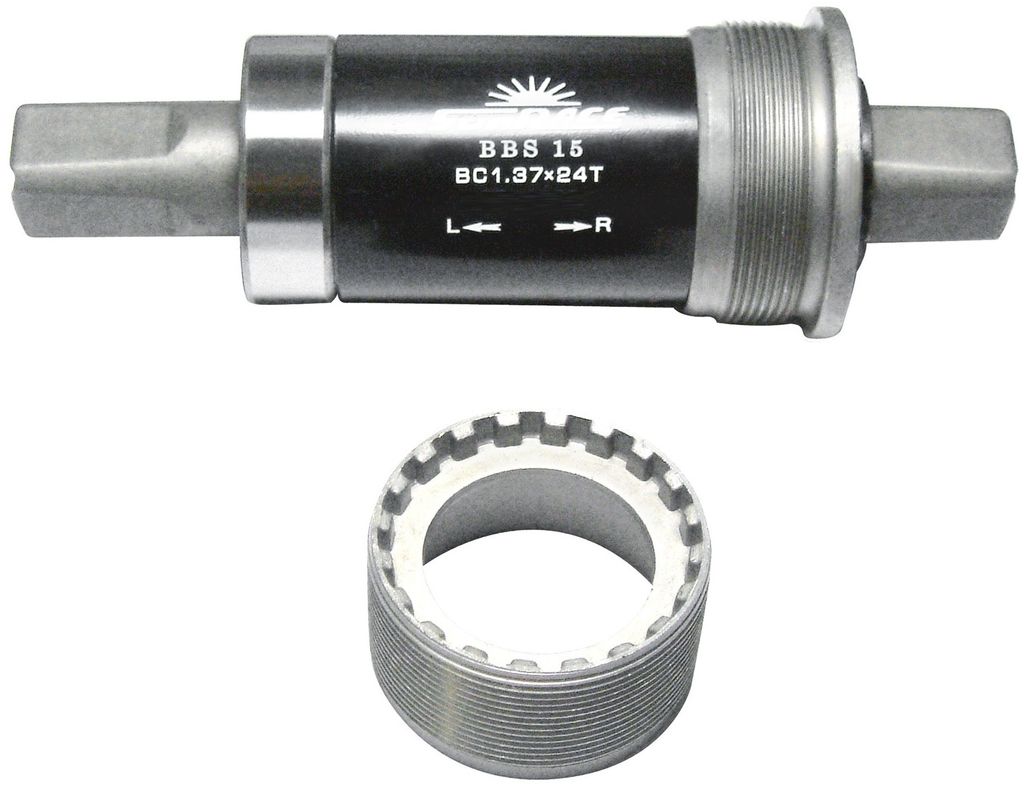 SunRace S15 crankstel - 68/116 mm, BSA, 4 armen Productafbeelding 
