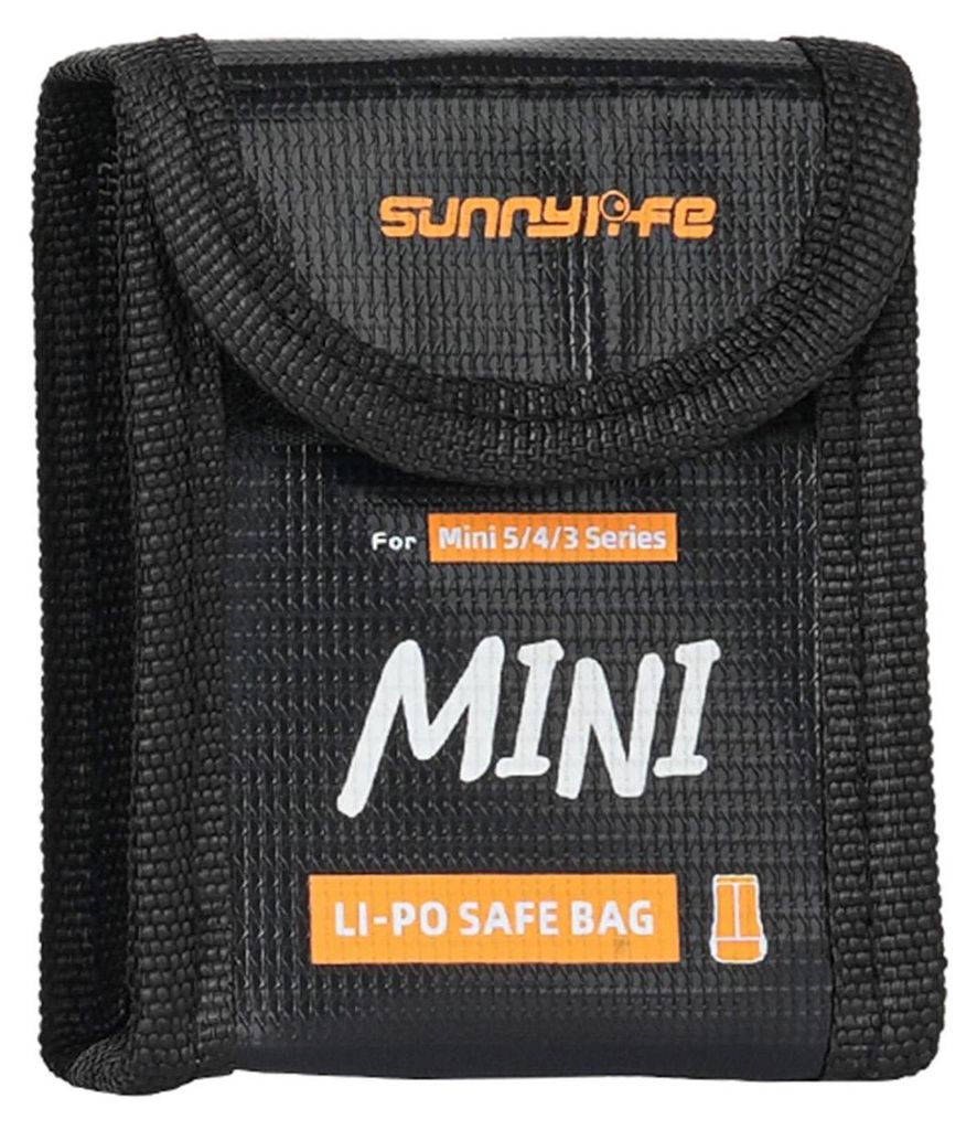 Akku Sicherheitstasche für DJI Mini 5 / 4 / 3 Serie Drohnen Zubehör Schwarz