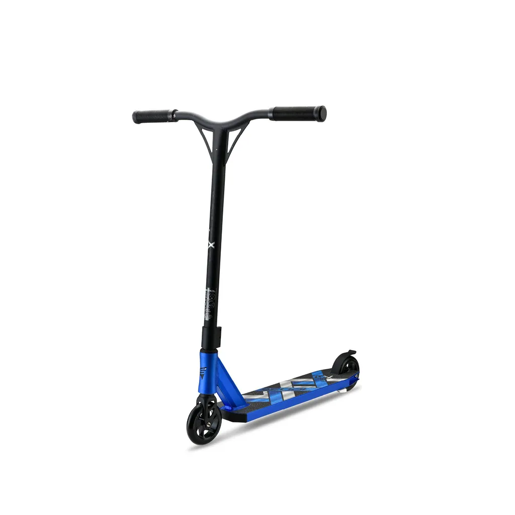 Trottinette freestyle pour skatepark S'COOL flaX 8.6 enfant Flash Blue