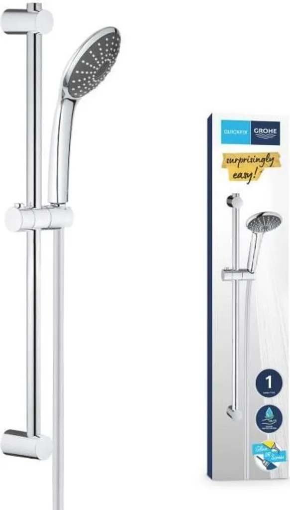 Barre de douche Grohe Vitalio Joy 110 Mono pour rénovation salle de bain