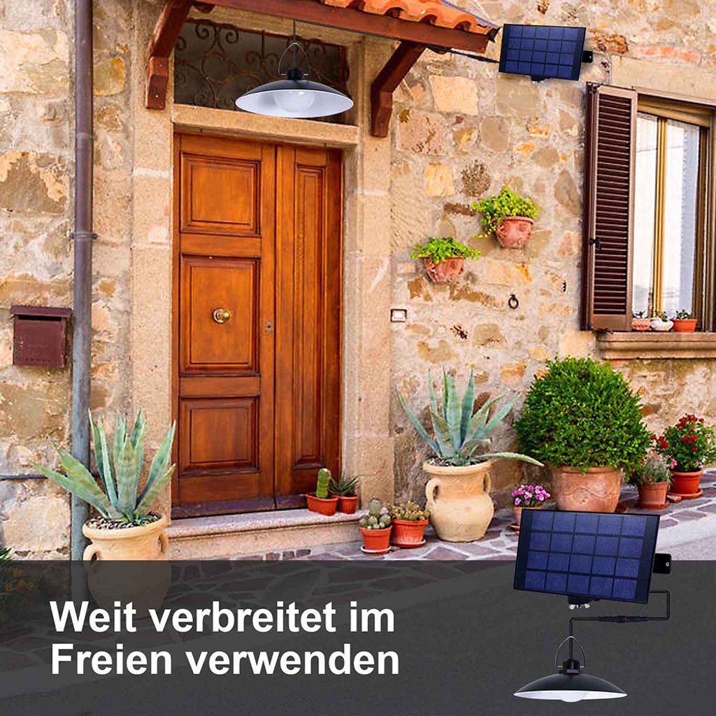 Außen Solarlampe Solarleuchte Pendelleuchte mit Produktbild 8