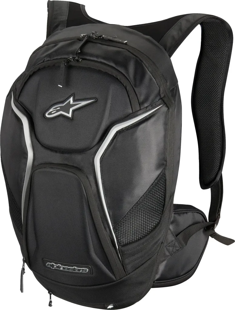 Sac à dos moto Alpinestars Tech Aero noir/blanc extensible de 26L pro