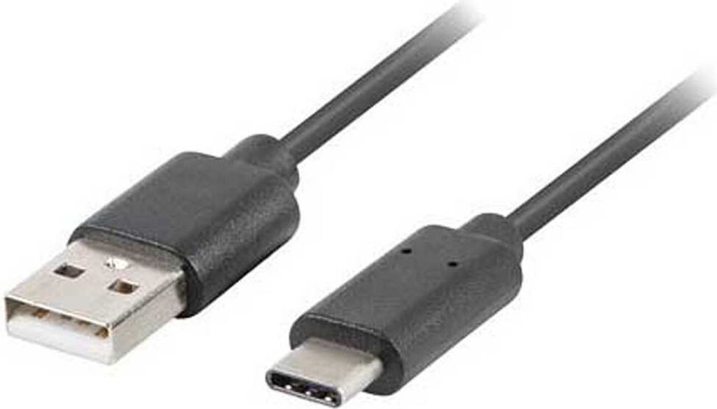 Kabel lanberg usb c male auf usb a 2.0 male 3m qc 3.0 schwarz