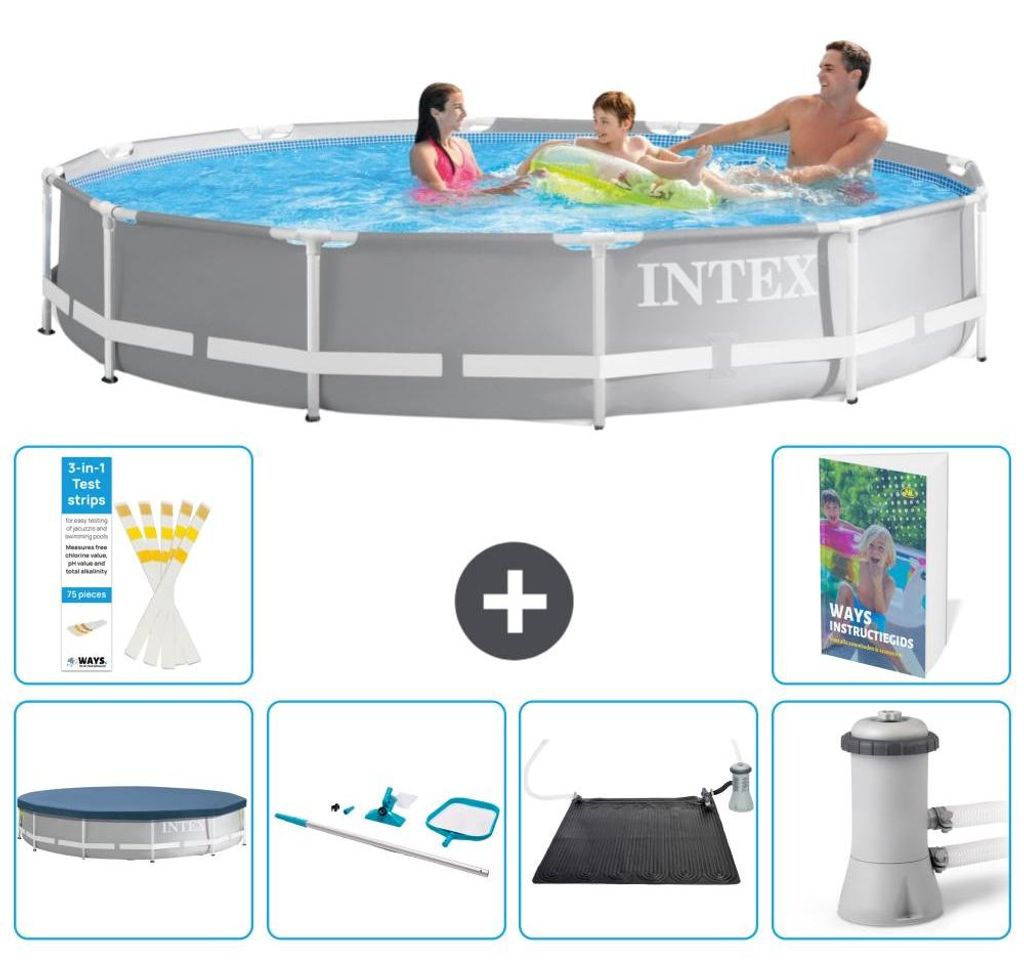 Prism Frame Pool Rund - 366x76 cm - 7-teilig S67